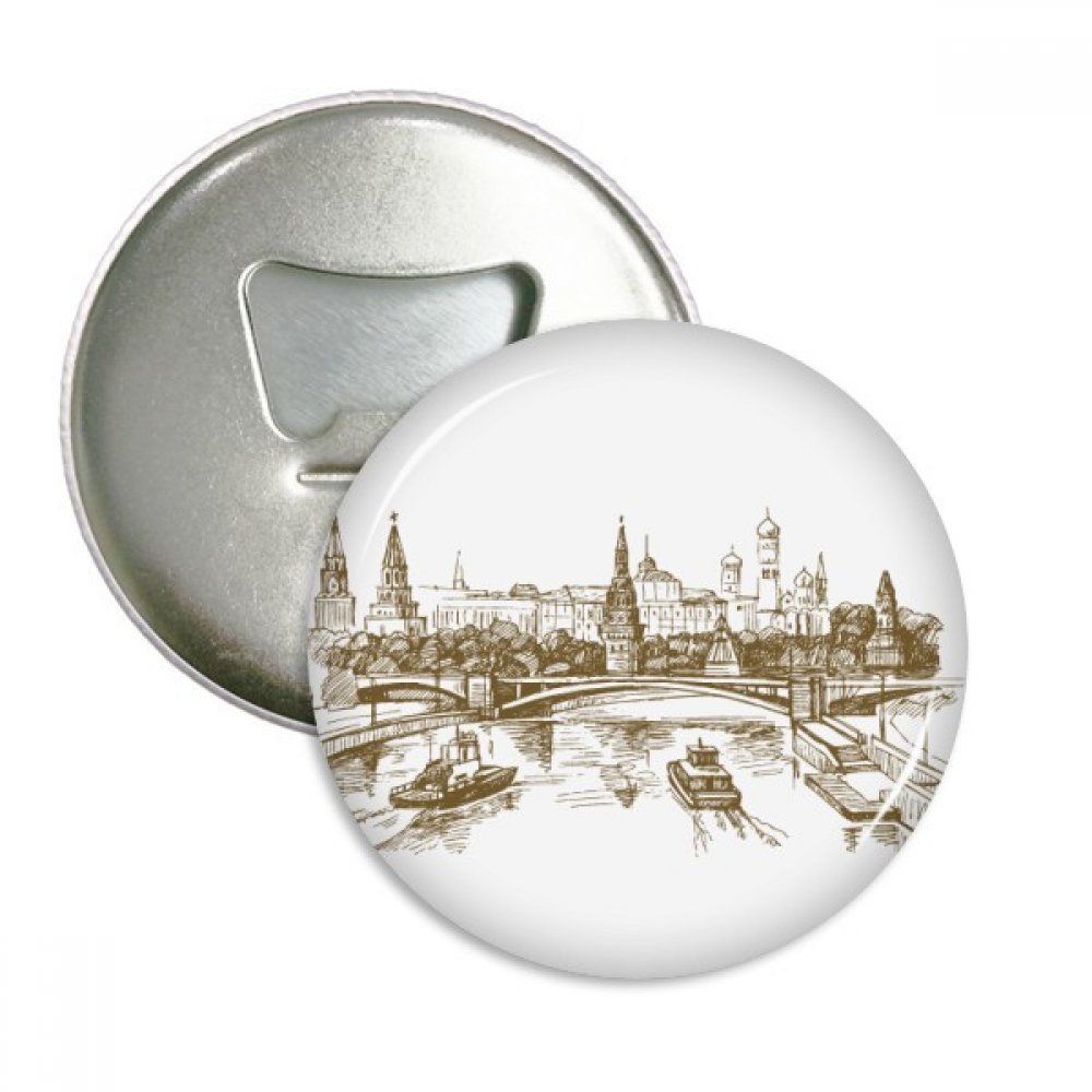 Pins badge bouton et ouvreur aimants pour réfrigérateur 3pcs