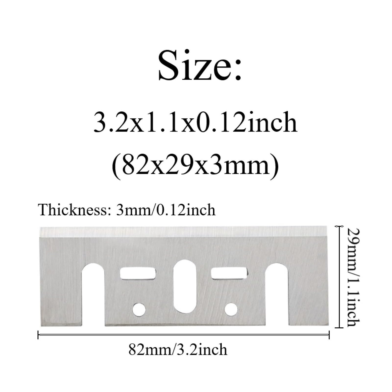 Ostrza do noży strugarskich 8 szt. 80x29x3mm Ostrza do strugarek elektrycznych do F1900B, ostry nóż strugarski, narzędzia HSS Thick, akcesoria do maszyn do obróbki drewna