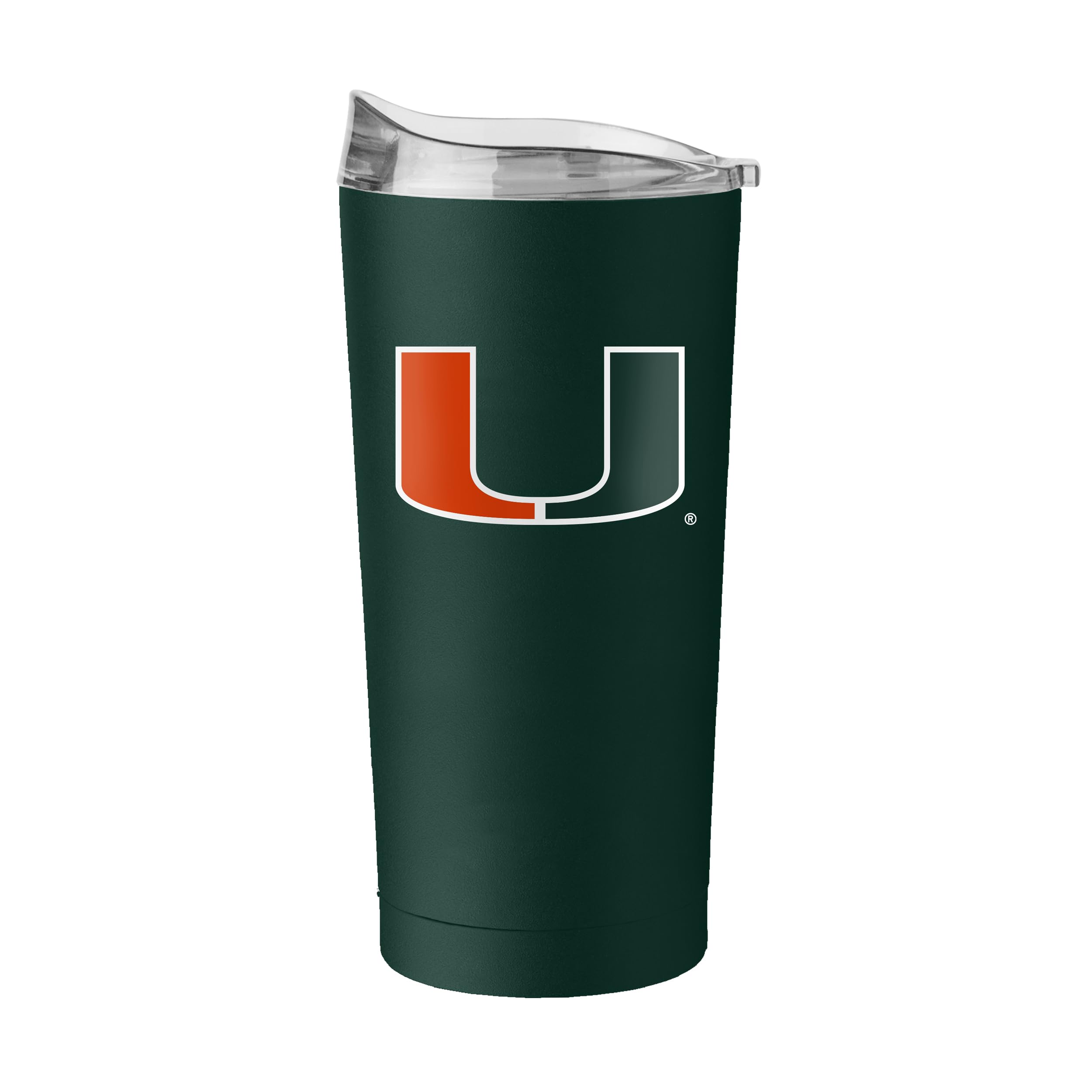 Logo Brands NCAA 20 oz Powder Coat Stainless Tumbler -Double-Wall Insulated Everday Tumbler for Hot or Cold Drinks, High Lip Lid, Team Color