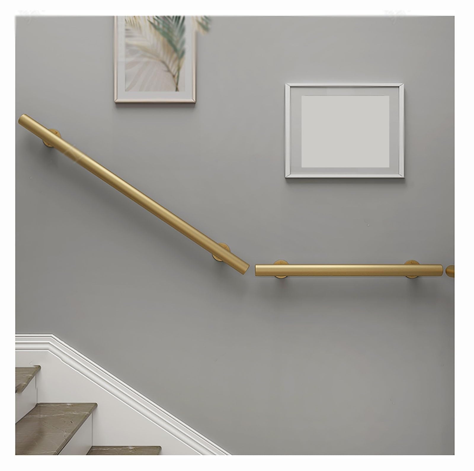 Kit rampe d'escalier d'intérieur doré pour sublimer votre hall