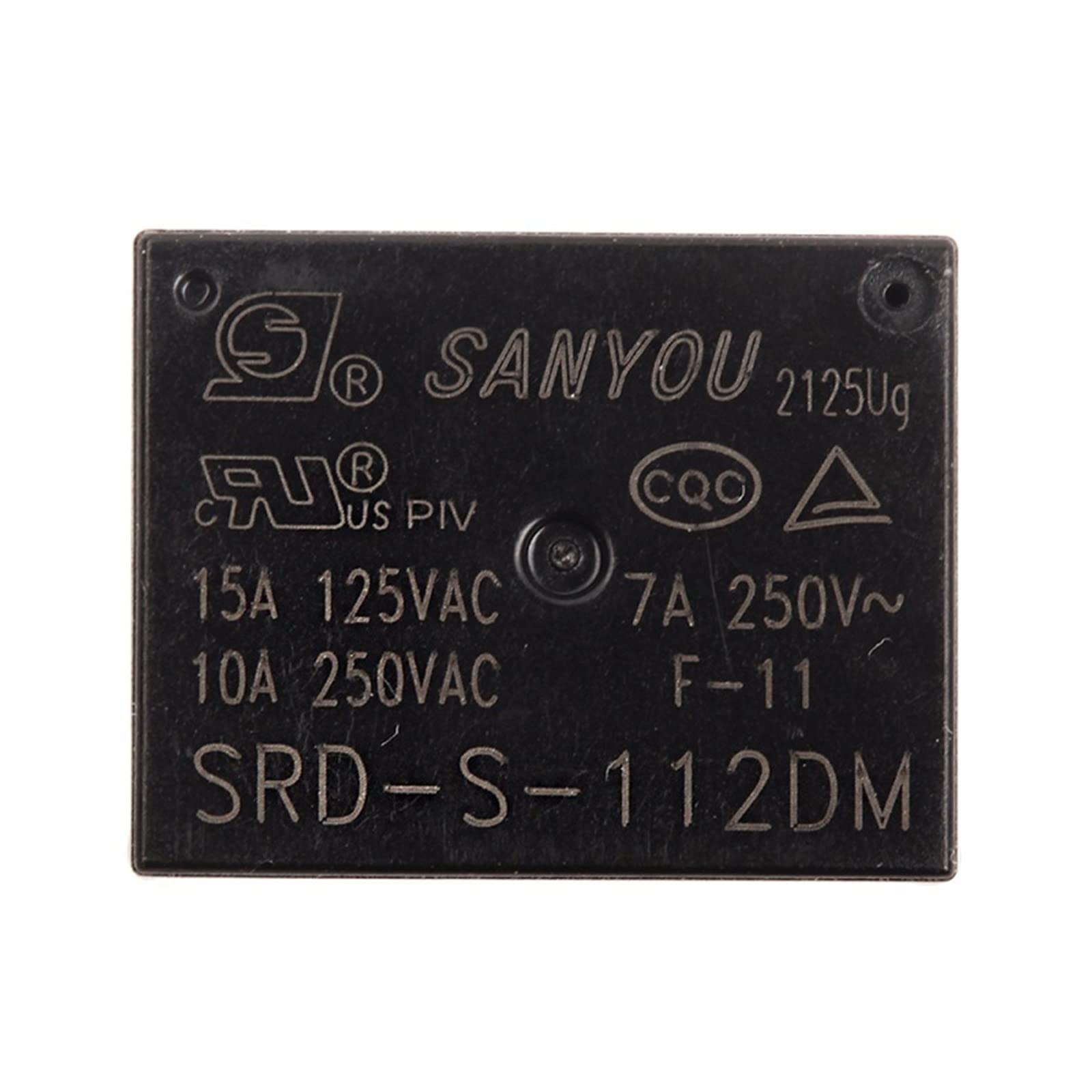 Relais SRD-S-112DM 12V 4 broches composant électronique 10A 250VCA lot de 5