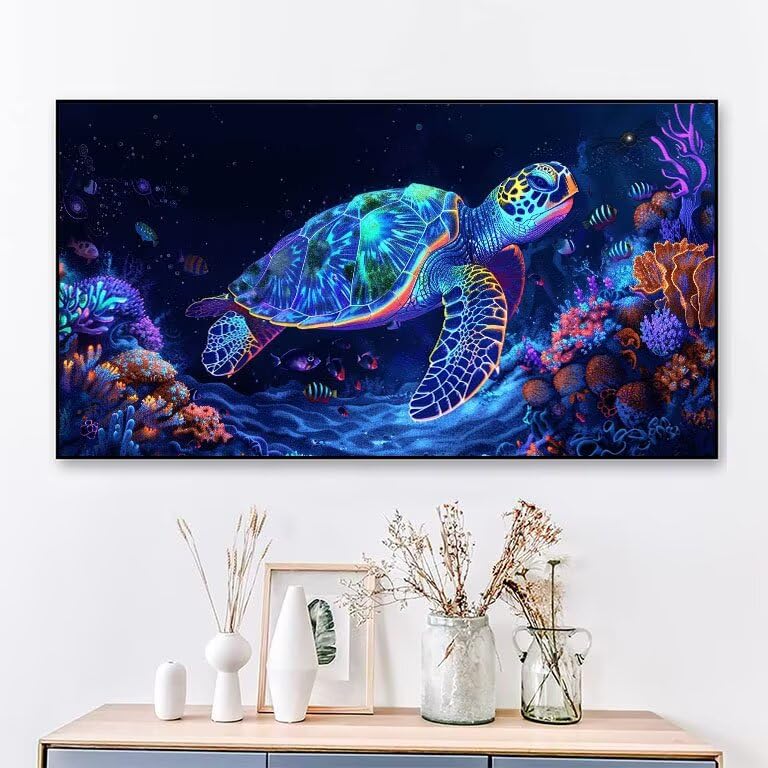 Diamond Painting de salon grand format ocean avec kit complet peinture 5D