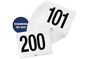 Running Bib Replacement: Large Tyvek Numbers for Race Events -- No Pins, Tearproof & Waterproof