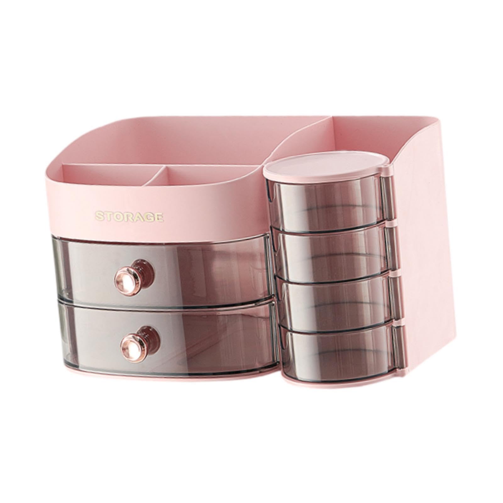 BNF® Makeup Organizer Dustproof Table Display Stand for Dresser Bookshelf Bedroom Pink|Home & Garden |Household Supplies & Cleaning|Home Organization|Storage Boxes 1