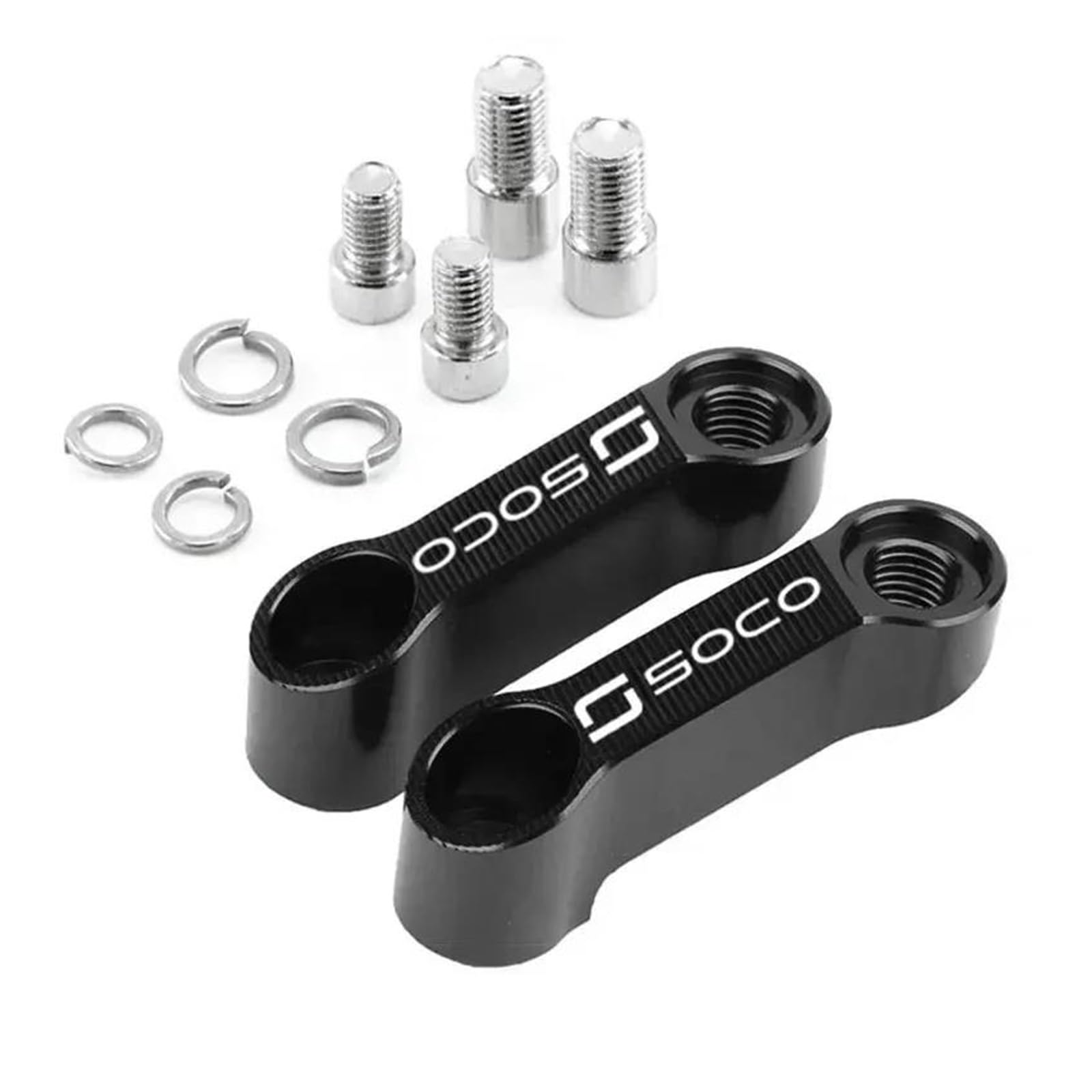 Amasony Black Extended Riser For Super Soco Cpx Cumini Cux Tc 50 Wanderer Tcmax(Black)