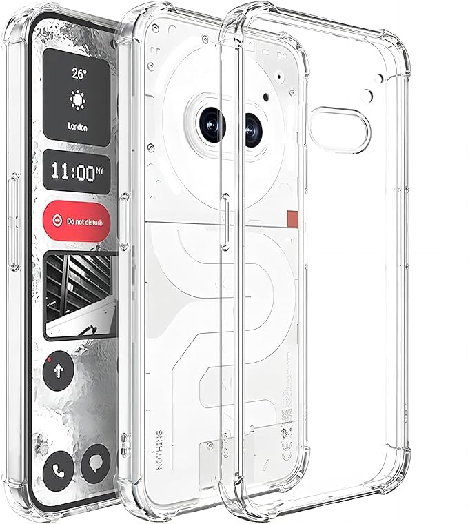 Prolet Nothing 2A Transparent Back Cover |Full Camera Protection | Durable & Shockproof Case with 360 Degree Protection-Transparent