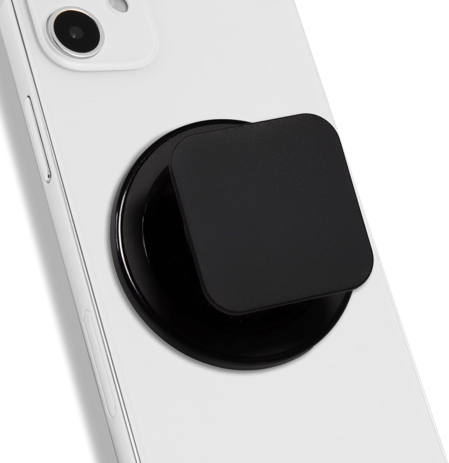 Matt Black Collapsible Phone Grip & Stand Sleek All-Black Design for Secure Hold & Stylish Look (Square Magnetic) Matt Black Collapsible Phone Grip & Stand Sleek All-Black Design for Secure Hold & Stylish Look (Square Magnetic)