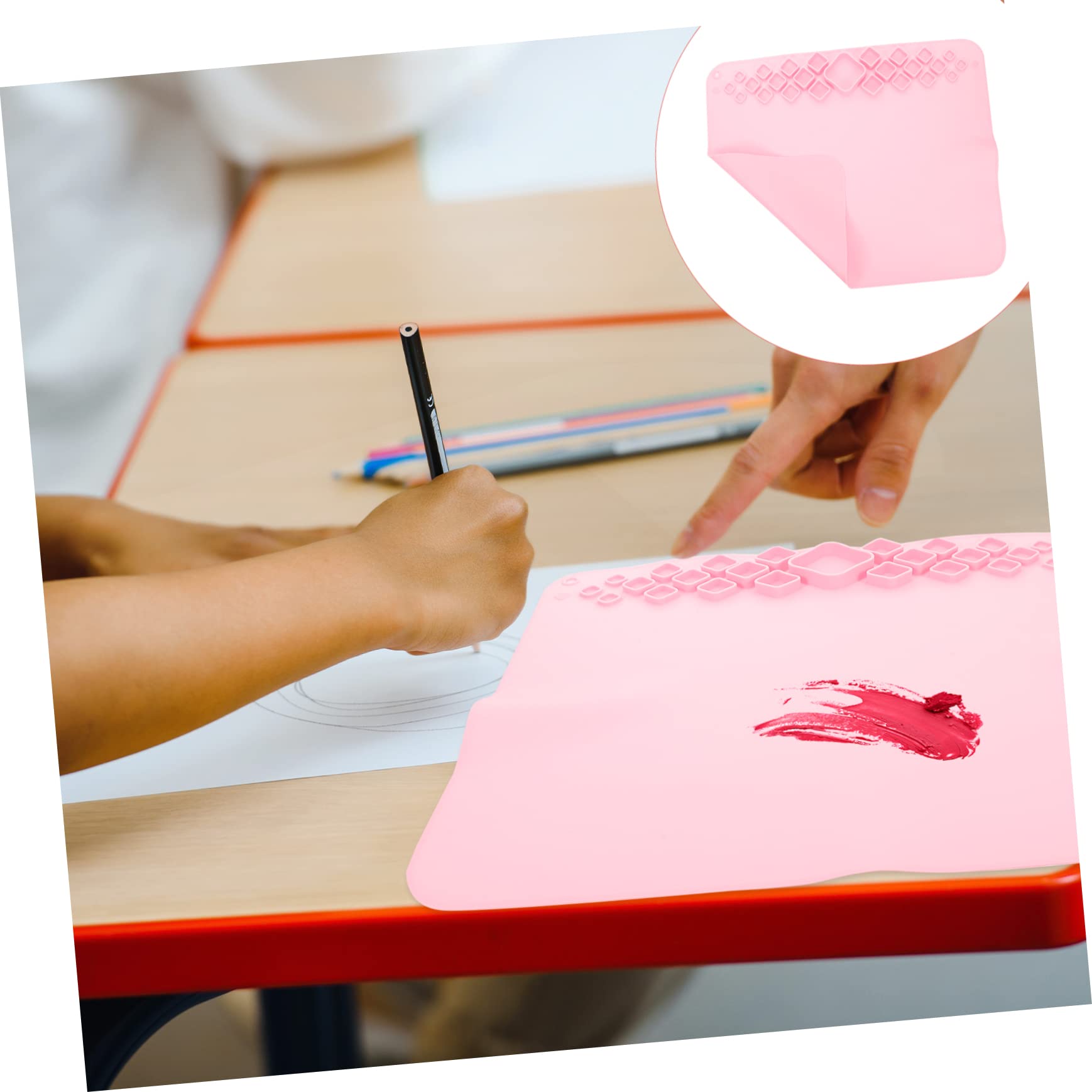 Rosa Silikonmatte für Bastelarbeiten und Selbstgemacht Projekte, Faltbar