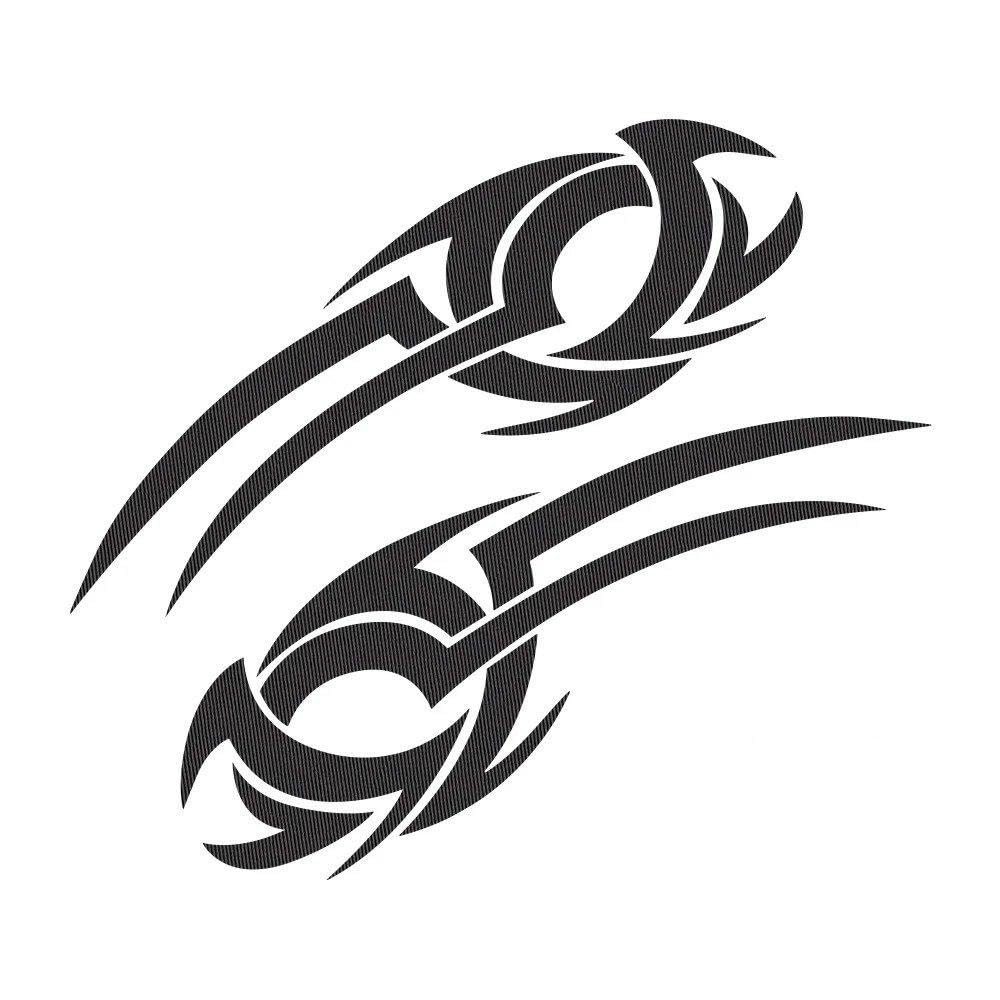Auto Accessory Car Body Side Sticker Graphics Sport Styling Decor Decal Auto Accessories(Carbon Fiber)