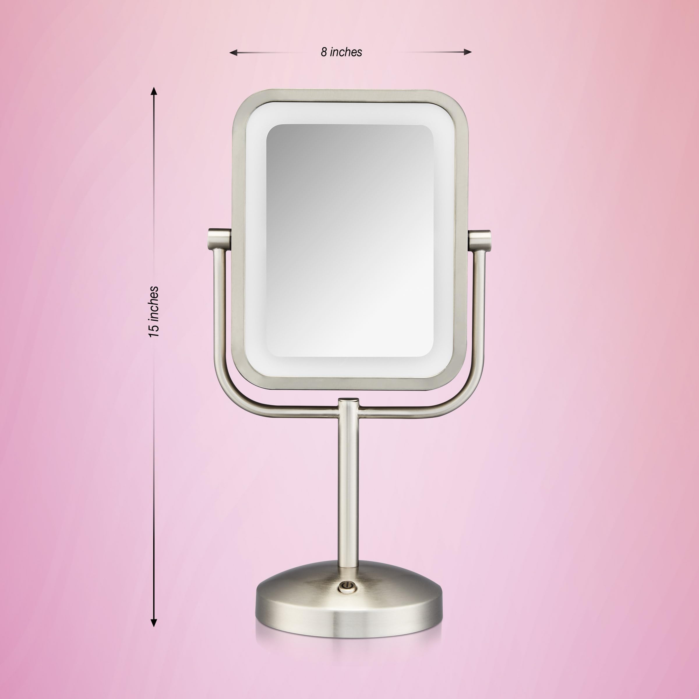 Amazon.com: Conair Lighted Makeup Mirror, LED Vanity Mirror, 1X/8X