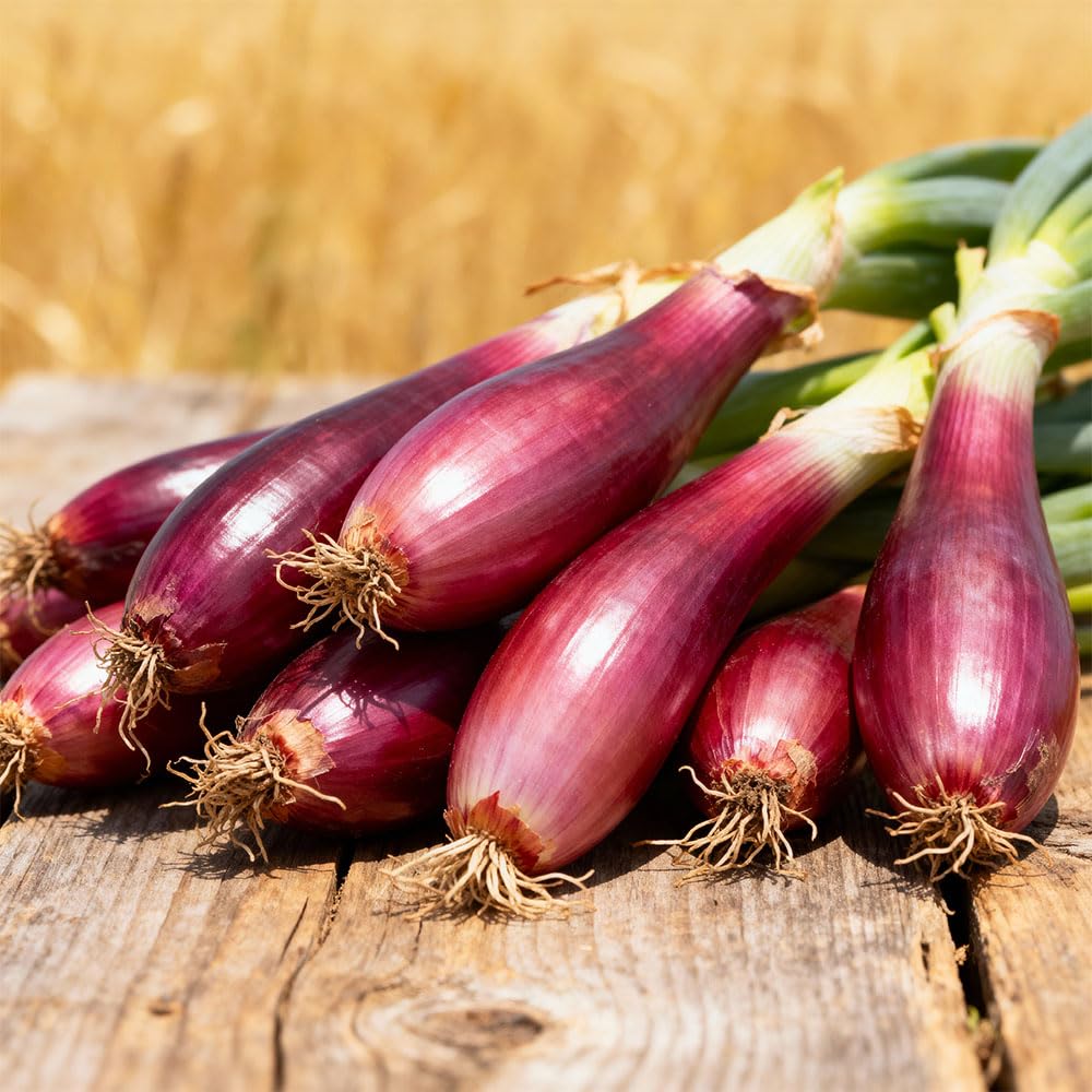 Red Onion ‘Tropea Rossa Lunga’ Seeds – Long Sweet Salad Onion – Mild, Crisp & High Yielding Italian Variety – Grow Your Own Vegetables