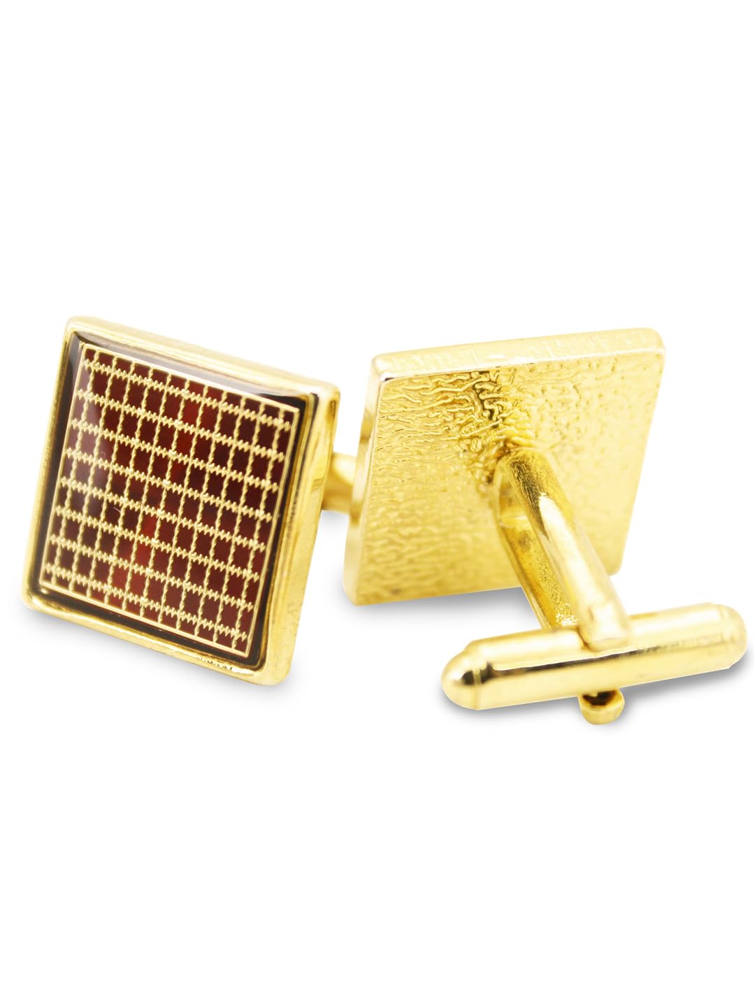 kavove The Divine Intervention Maroon Cufflink For Men-picture-10