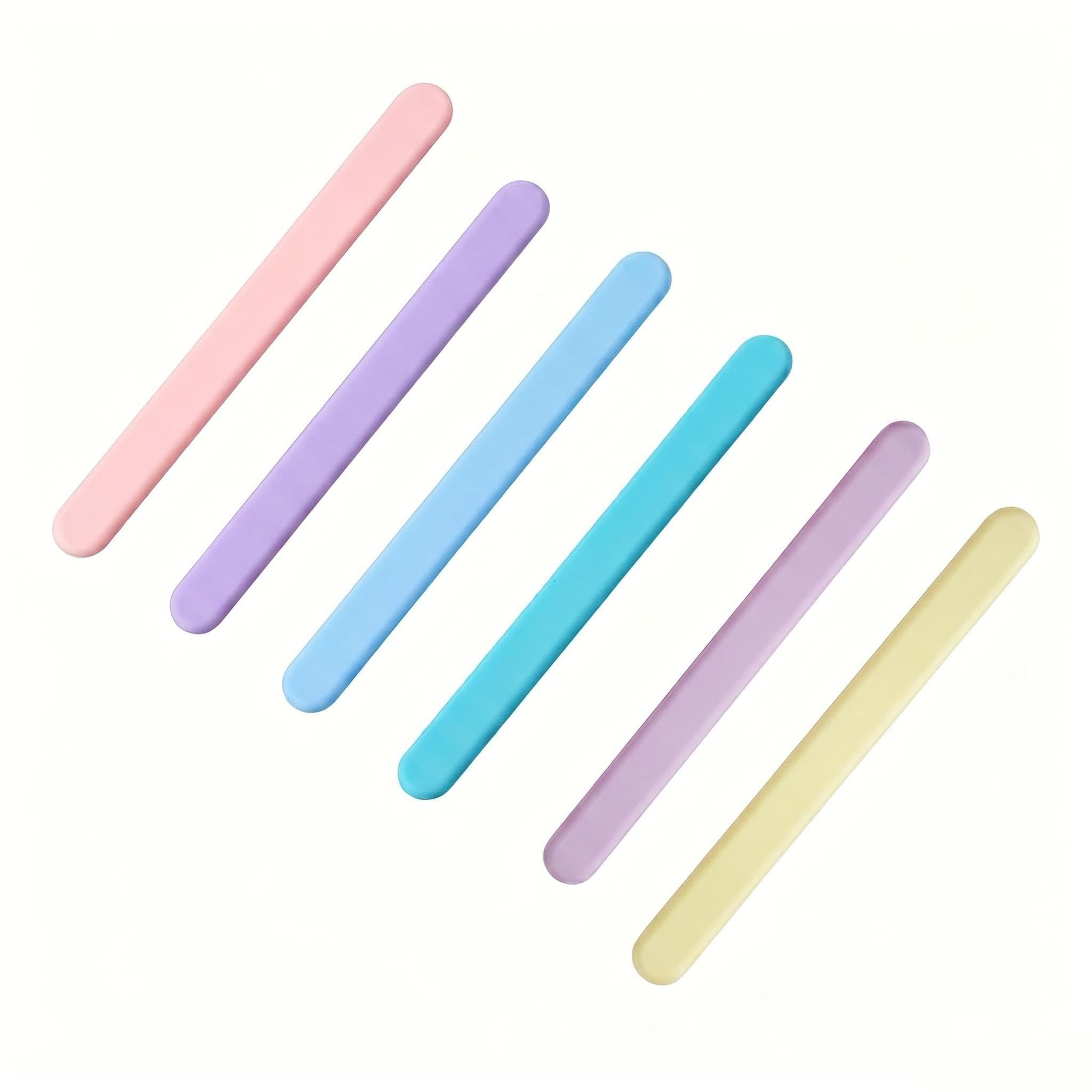 Durdiiy 6 Pcs Silicone Stir Sticks, 14cm Reusable Silicone Mixing Rods, Silicone Stirring Tools for Resin, Paint, Liquid, Facial Mask, DIY Crafts, Kitchen Cooking and Epoxy Liquid Projects