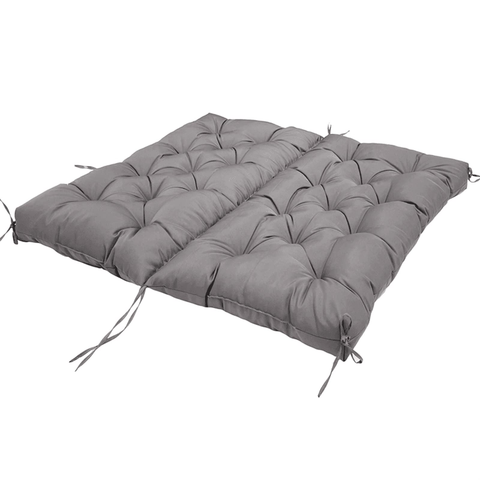 Cuscini impermeabili per dondolo da giardino con schienale, grigio scuro, 100 x 100 cm, cuscini di ricambio per panca da 2 o 3 persone, mobili da esterno