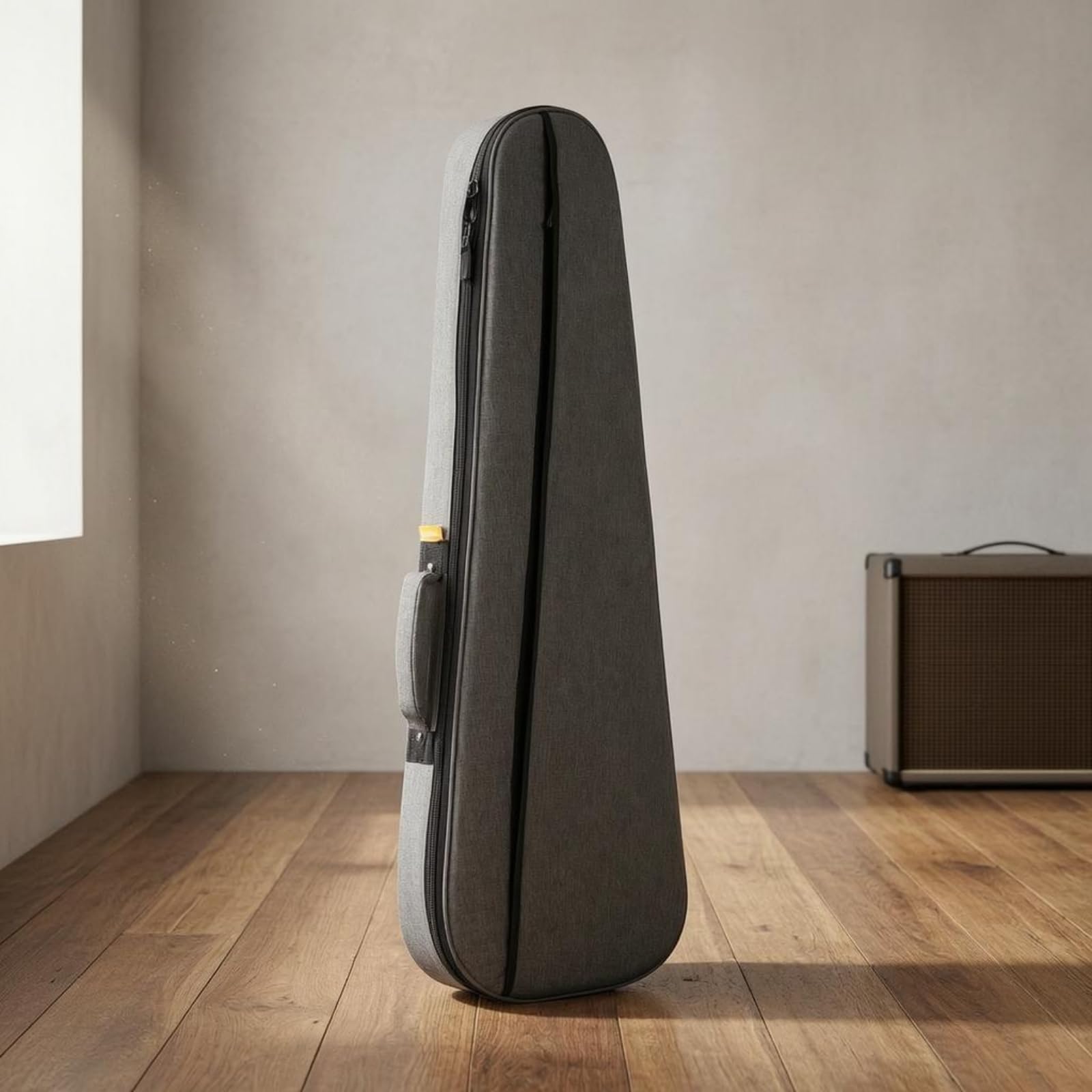 Qianly Funda Guitarra Eléctrica Cierre Completo Funda Guitarra Eléctrica Gancho Bolsa Acolchada, Negro