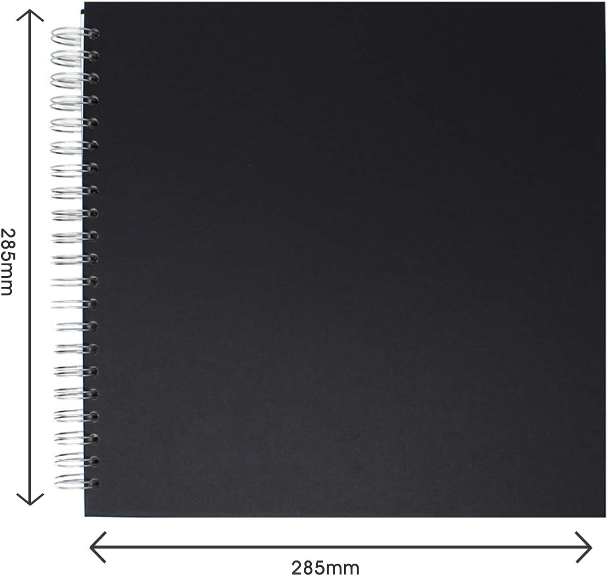 Artway Studio Spiral Bound Sketchbook, Square (285mm), Black
