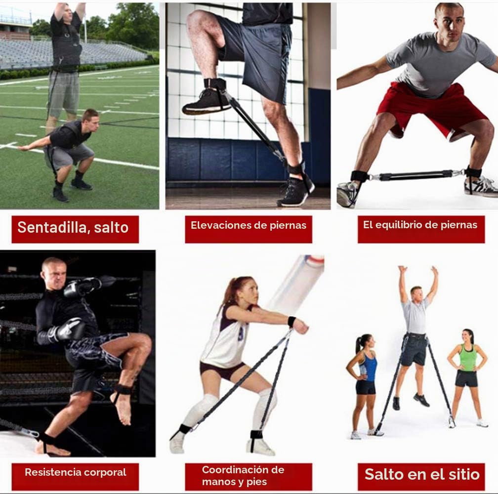 YNXing Fuerza de Las piernas y Sistema de Correas de Entrenamiento de la Agilidad Cuerda de Entrenamiento de la Fuerza para el Fútbol Baloncesto Taekwondo Yoga Equipos de Boxeo