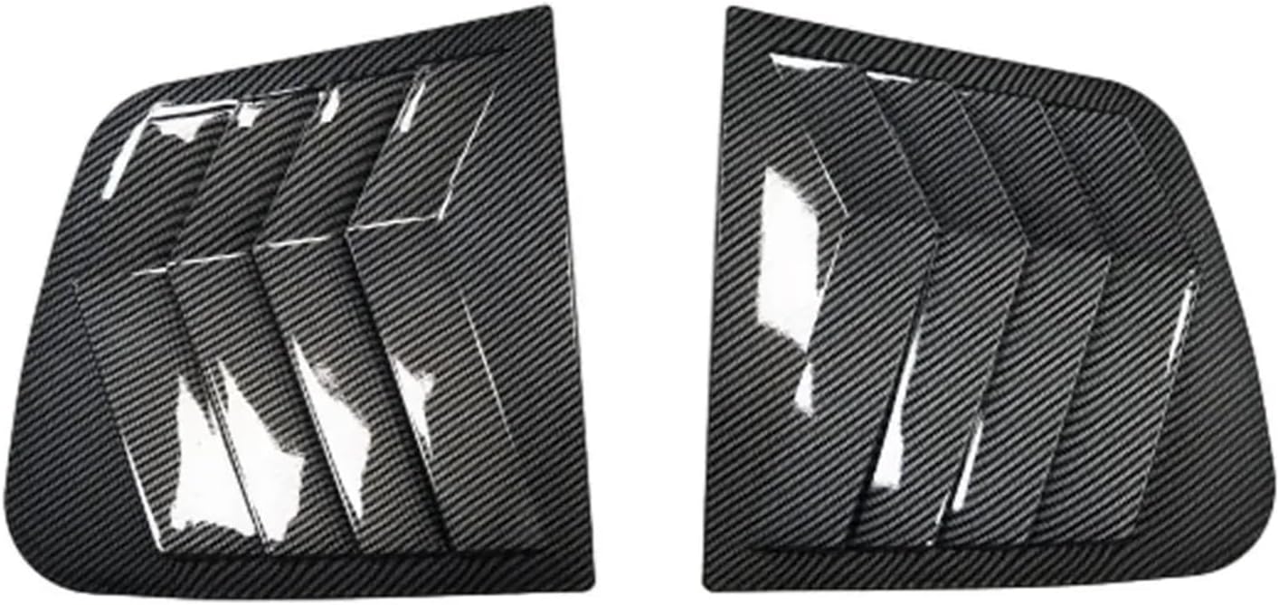 for Kia Sportage KX5 2016-2019 Car Rear Louver Window Side Shutter Cover Trim Sticker Vent Scoop ABS Carbon Fiber Accessories(Carbon)