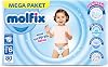Molfix Mega Paket Bebek Bezi, 6 Beden, 728 Adet Hediye, 15 kg, Ultra Emici, Rahat ve Kuru