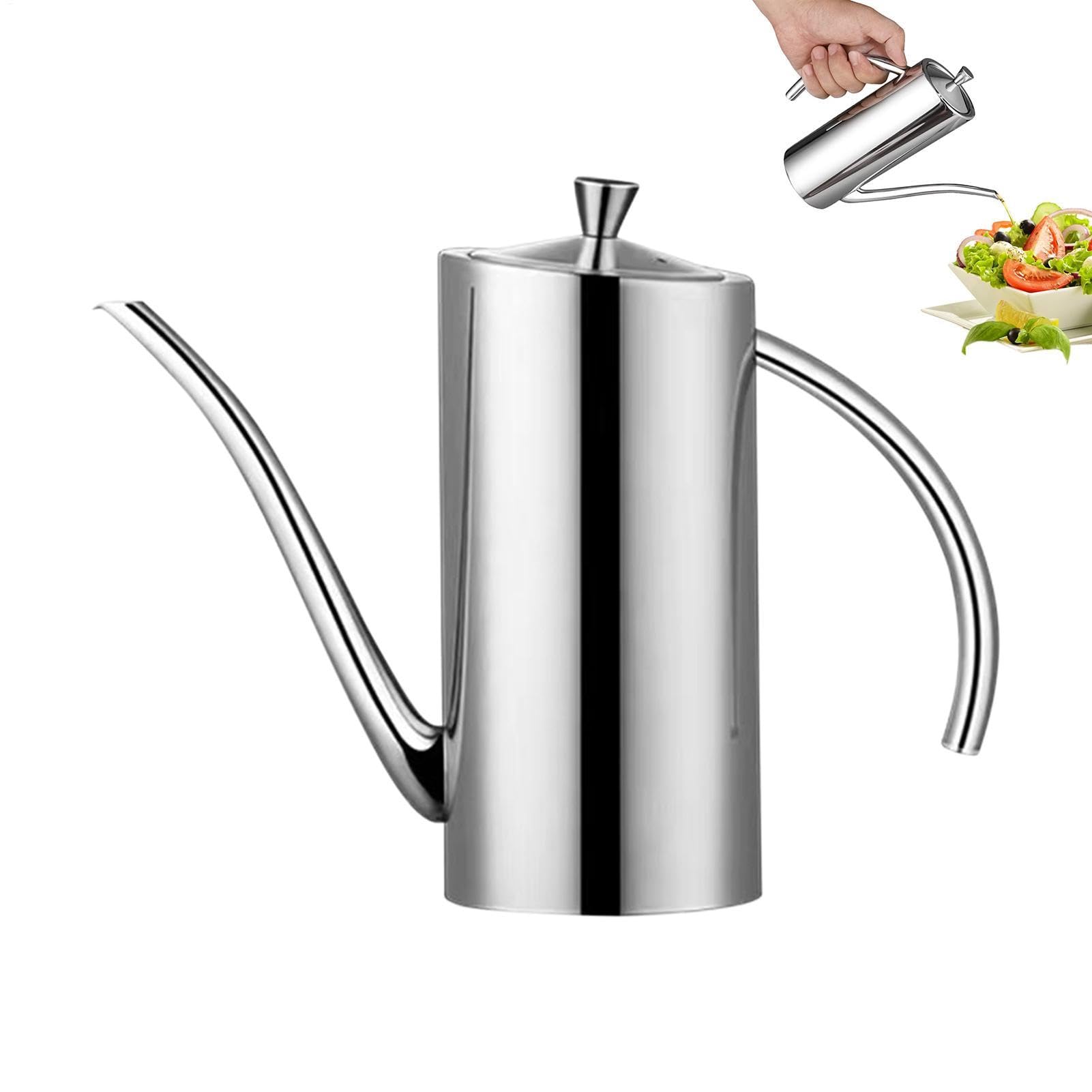 Vertedor de vinagre para cocinar Veasbuu de 500 ml y botella dispensadora de cocina