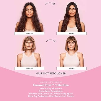 Briogeo Farewell Frizz Blow Dry Perfection & Heat Protectant Creme | Silicone-Free Styling Cream for Frizz Control, Smoothness & Shine | Protects Up to 450F | Vegan & Cruelty-Free