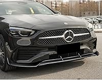 Vista 5 de Q1-TECH, borde de parachoques delantero compatible con Mercedes-Benz Clase C W206 C43 / C300 2022-2025, alerón de parachoques delantero, kit