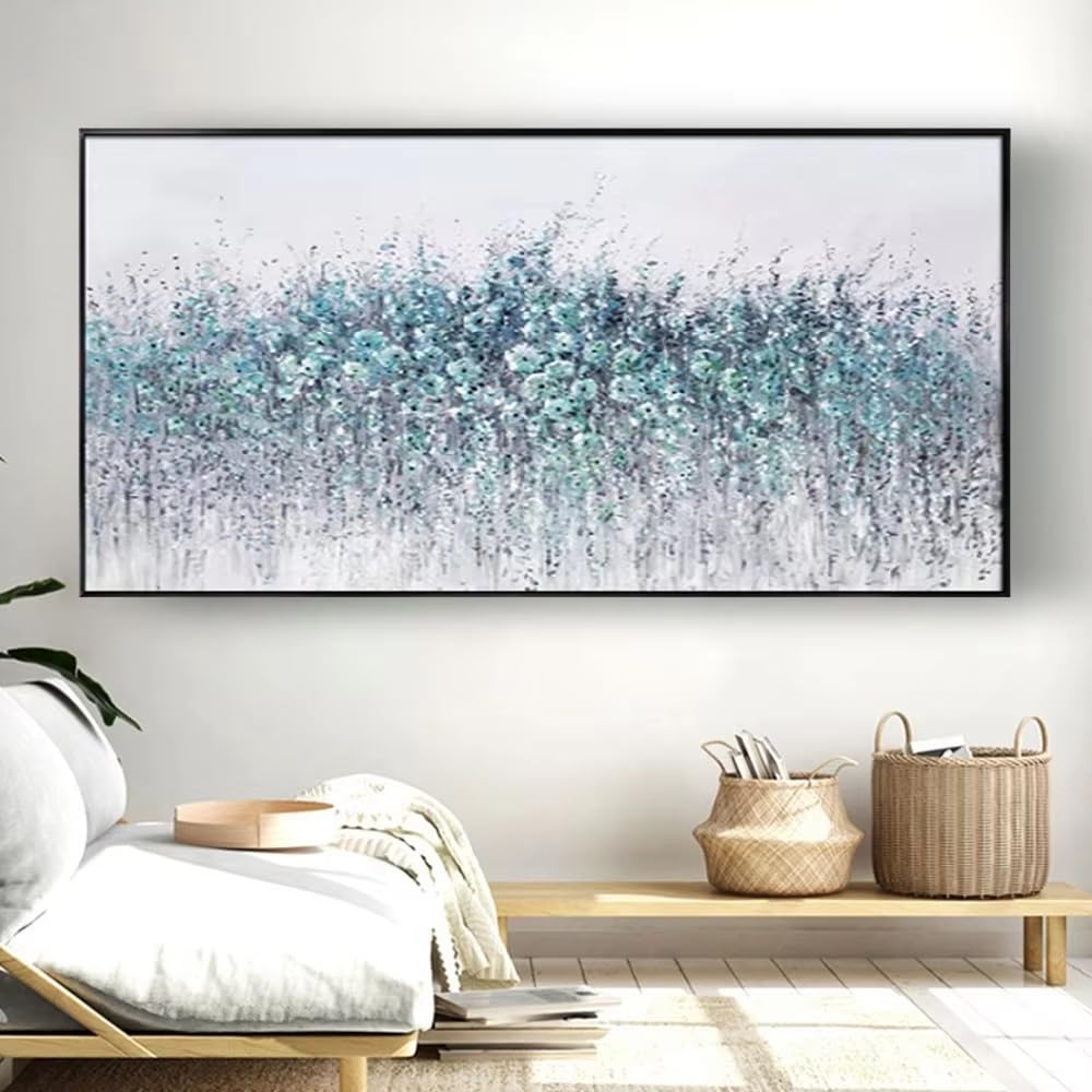 awtrhfc Frameless Canvas Painting Abstract Wall Art Contemporary Artist Design Floral for Living Room(40x80cm(16x31in)/No frame)
