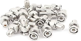 New Lon0167 20pcs BNC Macho para RCA Fêmea Jack M/F Adaptador de Conector Reto de Linha Coaxial de Áudio e Vídeo(20 stücke bnc stecker auf rca buchse m/f jack audio video koaxialleitung gera