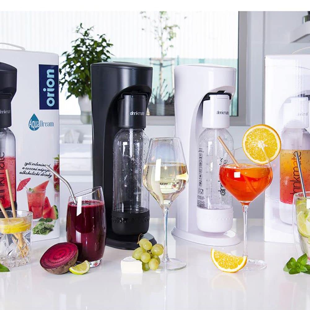 orion group saturator butelka syfonowa czarna | Nawilżacz wody pitnej do saturowania wody gazowanej do wody AquaDream C02, zestaw
