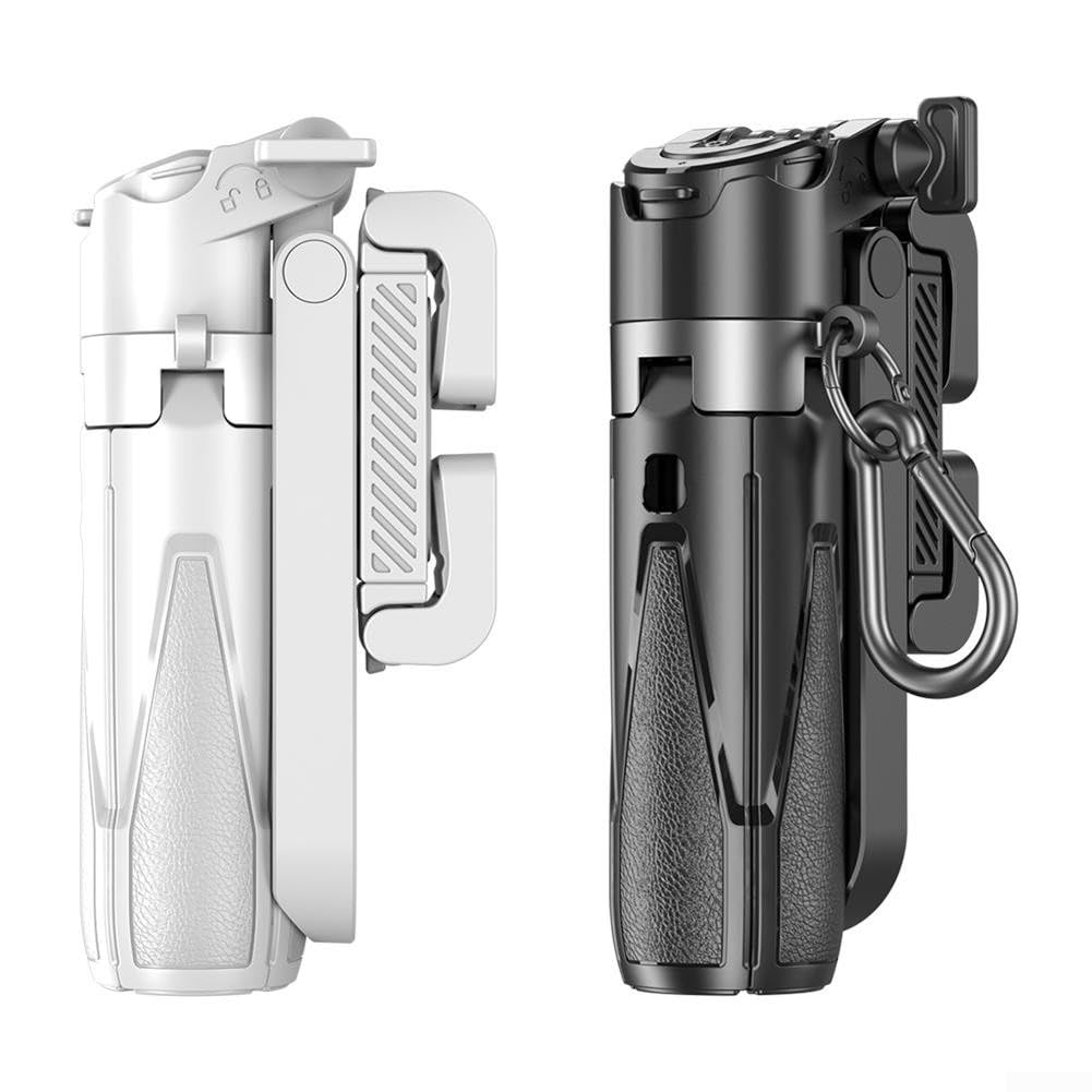 AugustknowU 360° Adjustable Mini Tripod Selfie Phone Holder with Remote for Photography Compact Travel Size 11.7-41.5cm(Black)