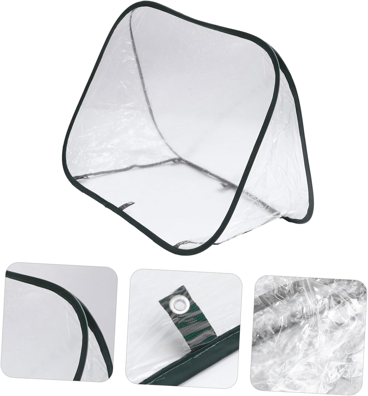 MERRYHAPY 1Pc Foldable Mini Greenhouse Canopy Durable Cold Shelter for Outdoor Plants Rain and Heat Resistant for Cultivating Winter Easy to Carry and Use