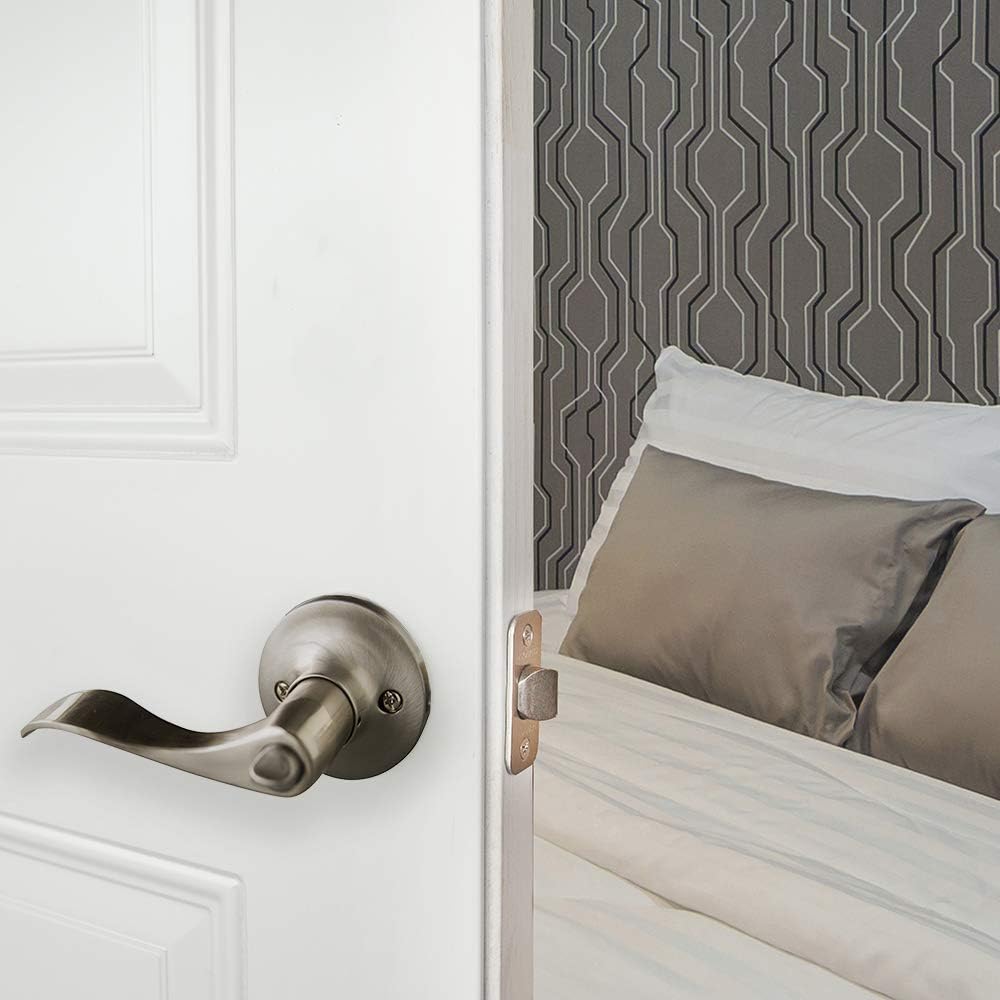Flаѕh Dеаlѕ - 80% оƒƒ Design House 190702 6-Pack Stratford 6-Way Universal Privacy Door Lever, Satin Nickel, Bed & Bath, 6 Piece