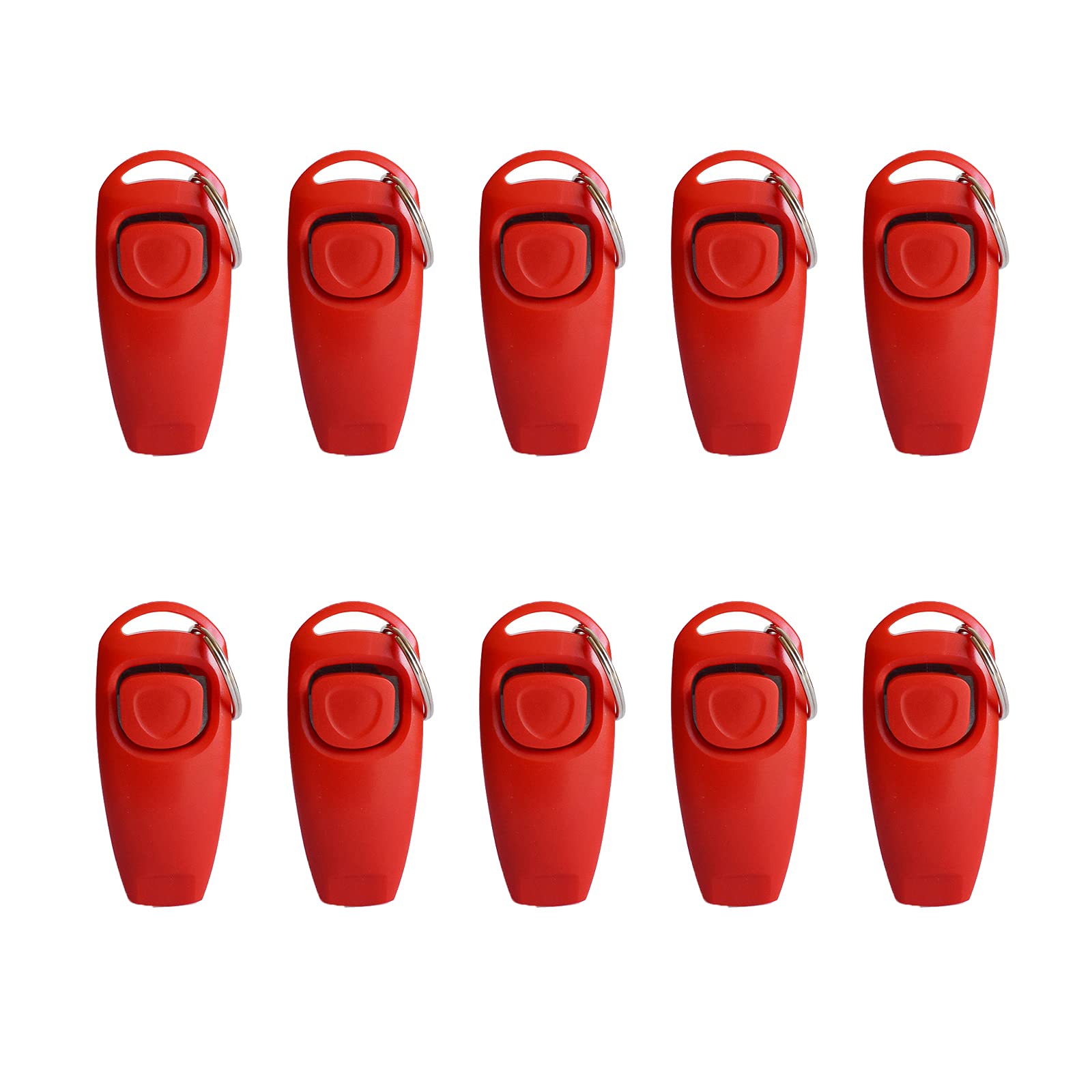 2 Fischietti Per Addestramento Cani YOURKAY - Clicker 2-in-1 Con Cordino, Rosso E Nero - Foto 11