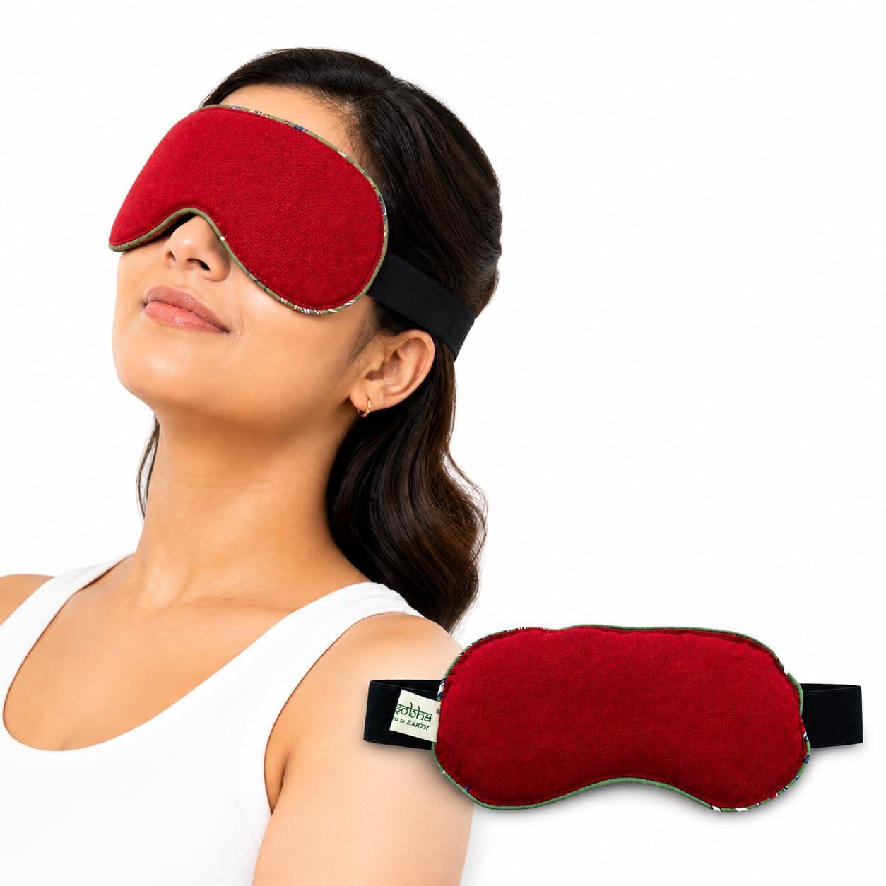 Natural Herbal Eye Mask Hot & Cold Therapy - Microwaveable Eye Pack