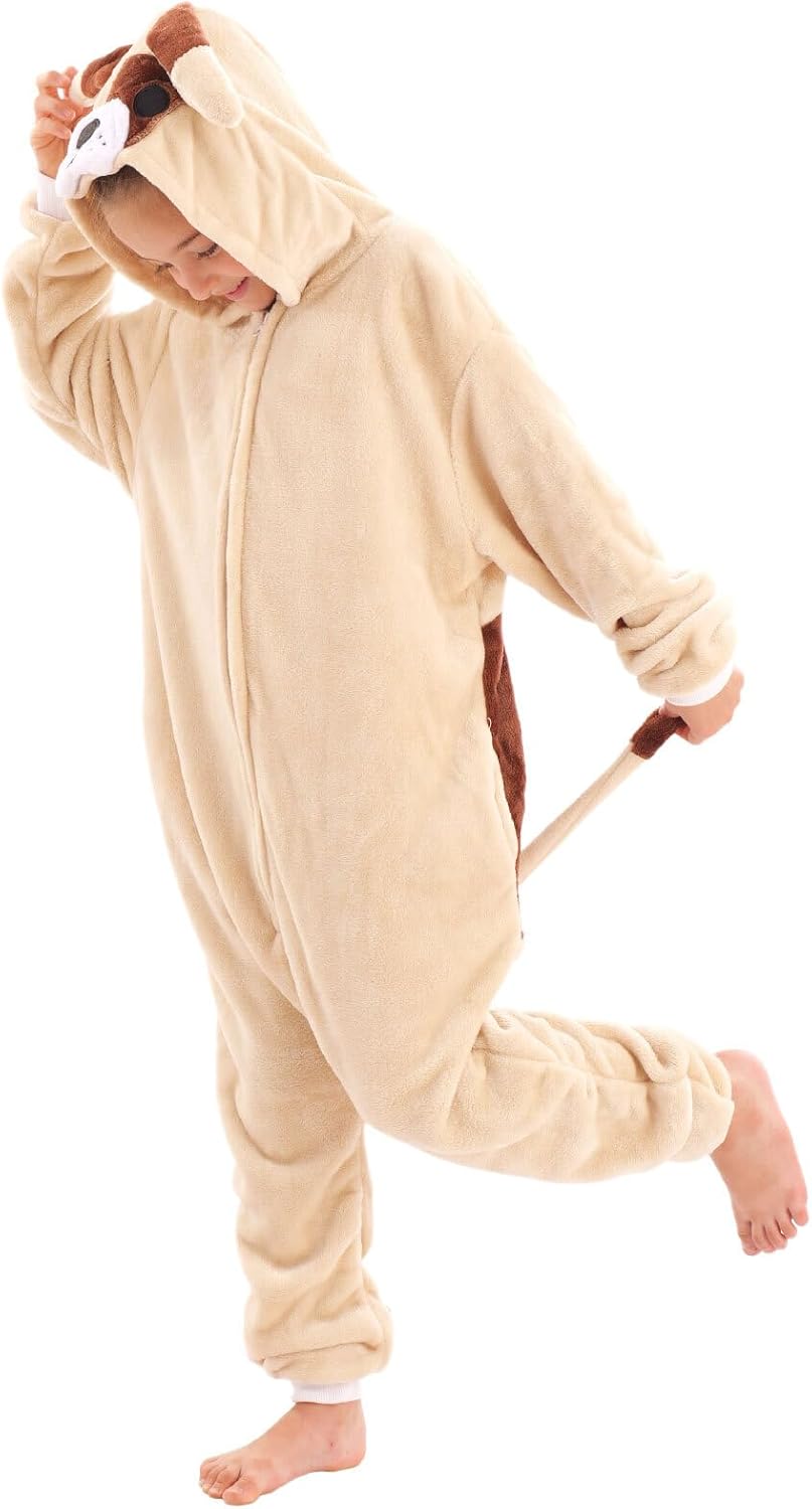 Animal Onesie Costume for Kids Halloween Costumes for Girls Boys Cosplay Outfit Bulldog - Image 6