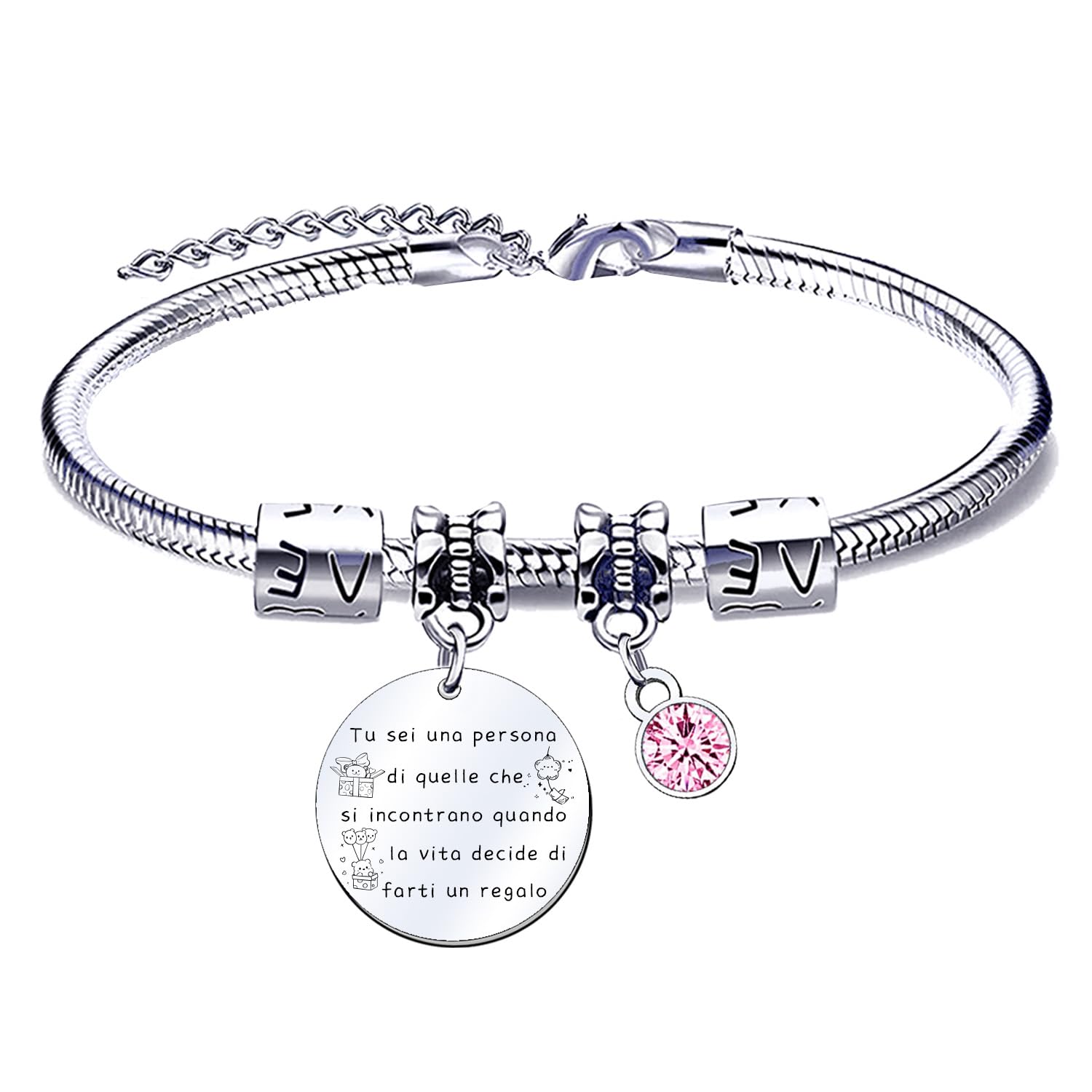 QTQTLP Regalo Amicizia Bracciale,Donna Bracciale Ispiratore Donna Ragazza per La Migliore Amica Regalo di Laurea, Regalo di Compleanno,Regalo di Natale