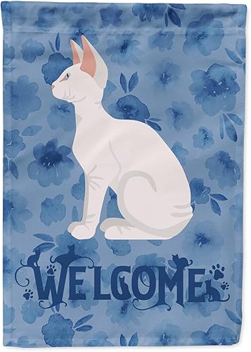 Miniatura 9 de Caroline's Treasures CK5024GF - Bandera persa de bienvenida de gato de pelo largo Chinchilla, tamaño del jardín, bandera de buzón o bandera