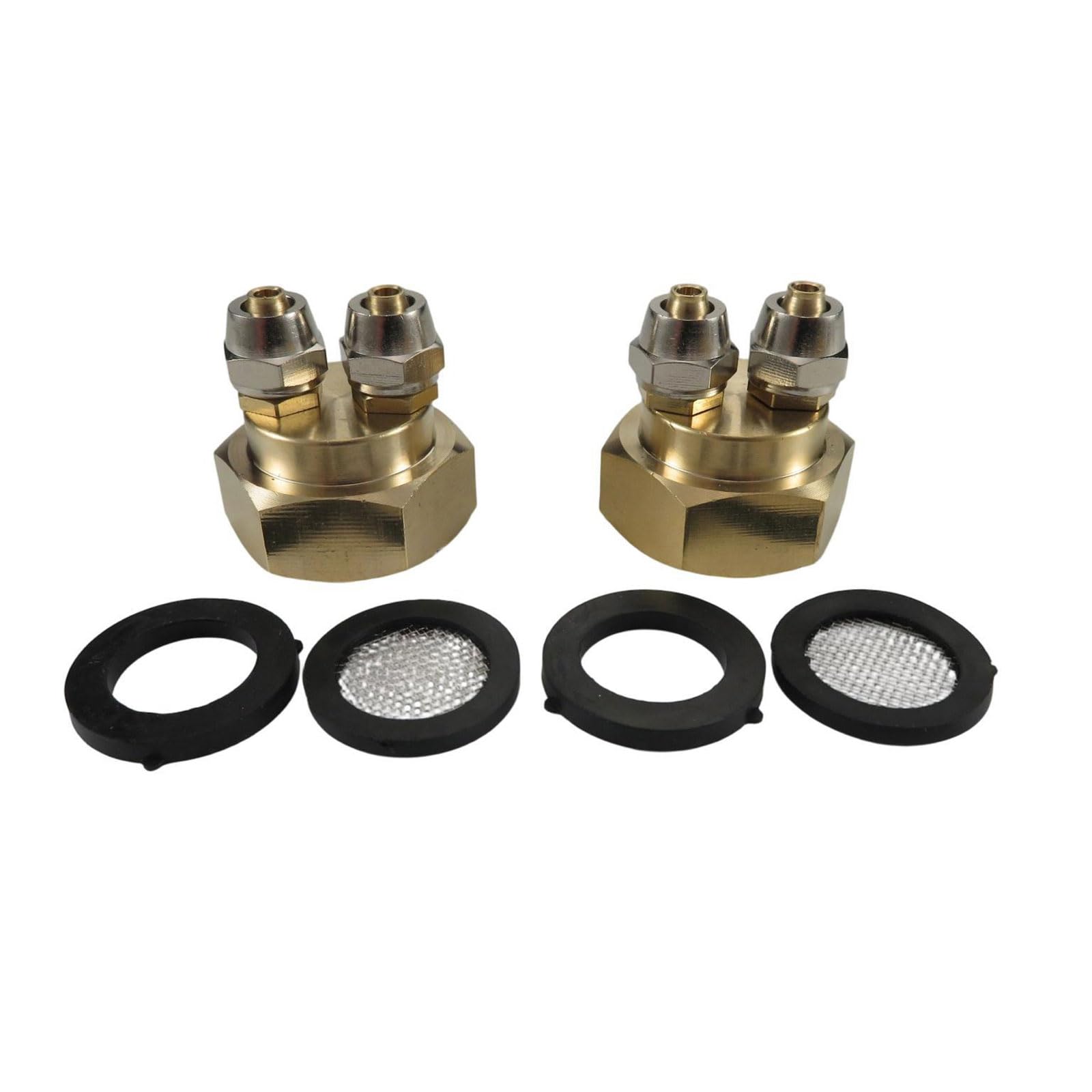 Drip Irrigation Hose Connector Brass 3/4inch to Double 1/4inch Hose Adapter for Efficient Garden Irrigation Systems Faucet Adapter