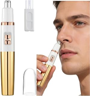 Ear and Nose Hair Trimmer for Men and Women,Nasal Hair Clipper Waterproof, Dual Edge Blades for Easy Cleansing