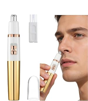 Ear and Nose Hair Trimmer for Men and Women Nasal Hair Clipper Waterproof Dual Edge Blades for Easy