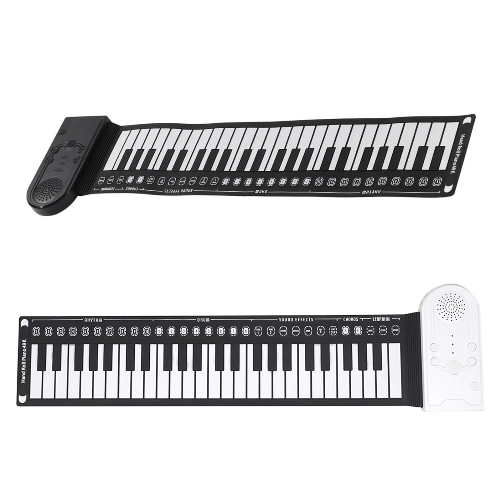 Portatile 49 Tasti Roll Up Pianoforte Tastiera Elettronica Pieghevole Pianoforte Elettronico Flessibile Tastiera In Silicone Facile Da Trasportare Multifunzione Rullo A Mano Strumento