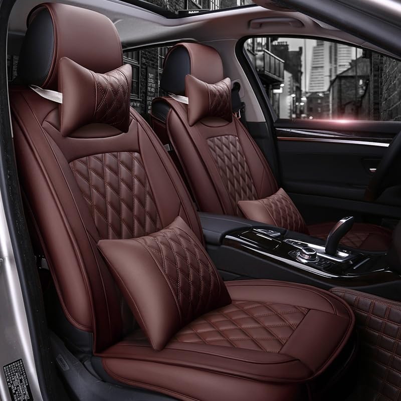 Housse siege voiture cuir marron pour vos départs en vacances en famille
