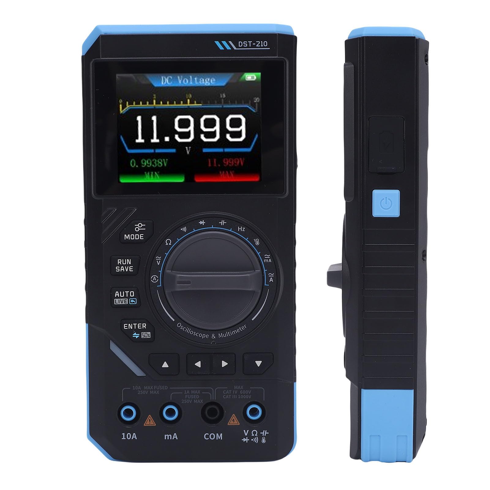 Professionelles Utility -Oszilloskop -Multimeter mit 13 Wellenformen und 48MSA/s Stichprobenrate. Verbesserte Sicherheit für eine Präzise Wellenformanalyse, die für den Mobilen Gebrauch mit