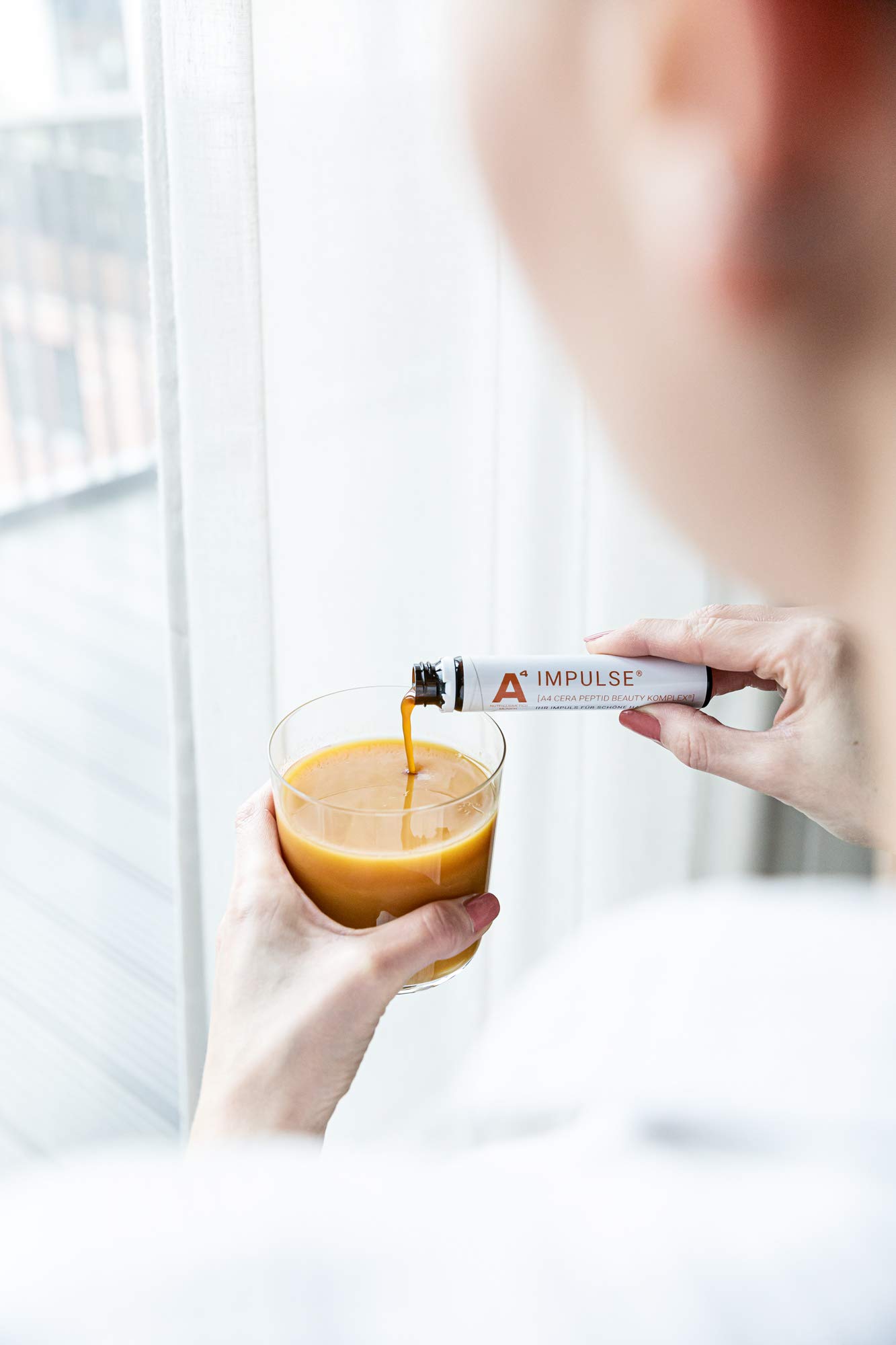 A4 IMPULSE Kollagen-Trinkampullen - Anti-Aging Beauty-Drink mit Ceramiden + Vitaminen (1 x 28 Stk.)