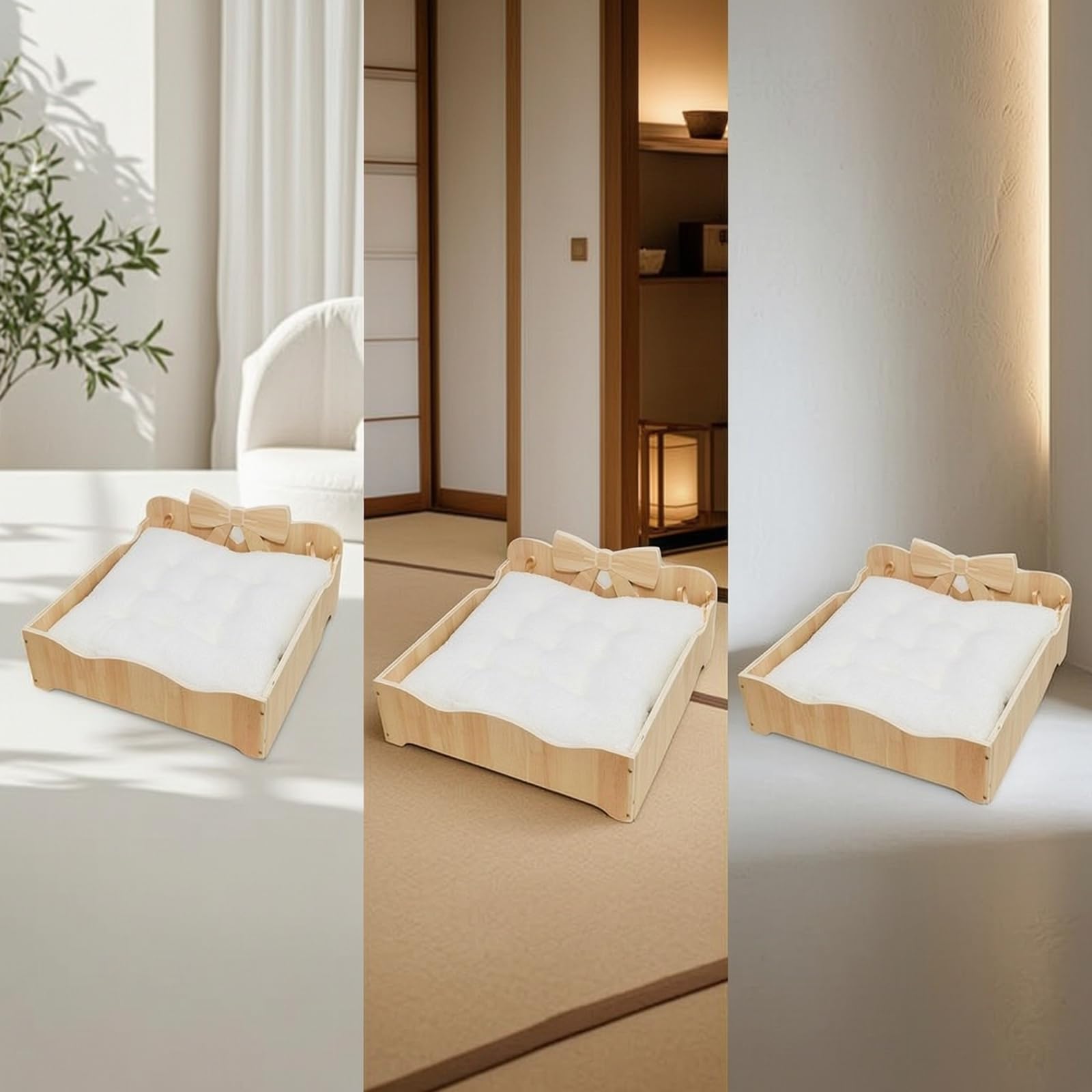 Genérico Cama De Madera para Mascotas, Cómoda Y Que Ahorra Espacio