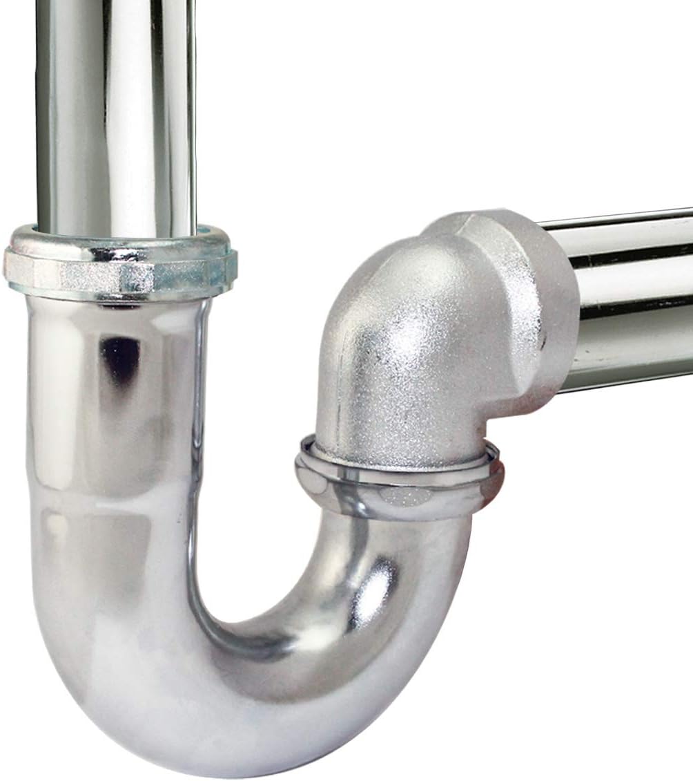 Plumb Pak 454K 22-Gauge Sink Trap with IPS Elbow, 1-1/2-Inch by 1-1/2-Inch, Chrome