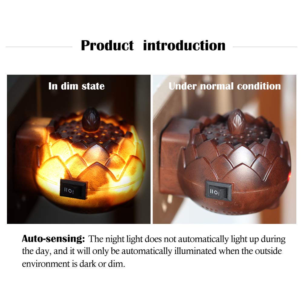 Brûleur d'encens électronique, Prise Murale Diffuseur de Parfum, Four à température constante 150 ° / 190 °, pour la Maison, Yoga, Bureau, Spa, Chambre, Chambre de bébé