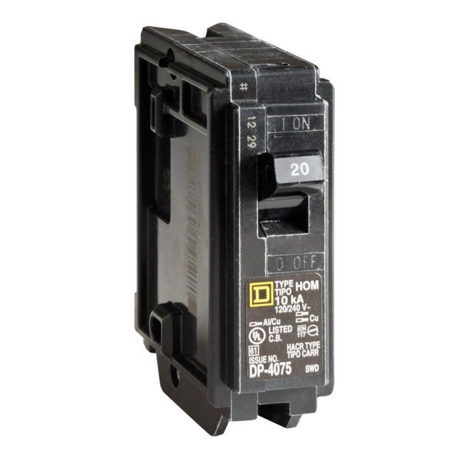 Square D 20A Breaker - Reliable Circuit Protection -5 Square D 20A Breaker - Reliable Circuit Protection -5