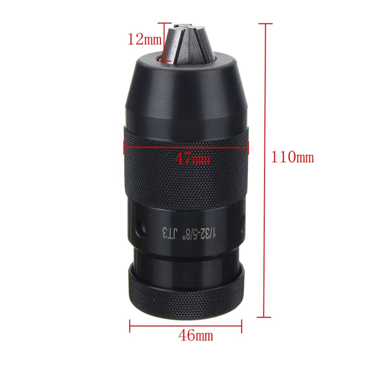 KingLan 1/32-5/8 Inch 3Jt szybkozaciskowy uchwyt wiertarski i Jt3-2Mt Tanged Tang adapter Mt2