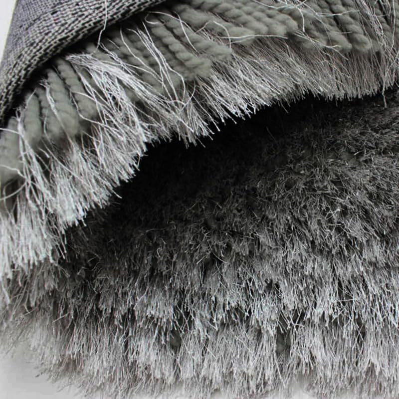 Image of Carpets for Living Room 7x10 Feet, Grey Color, Microfiber, Rug Fur